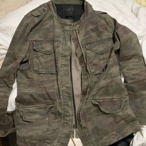 Like new army print jacket!